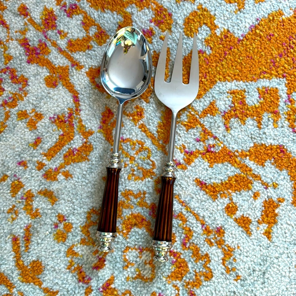 Simplydesignz Large Spoon & Fork Serveware Set